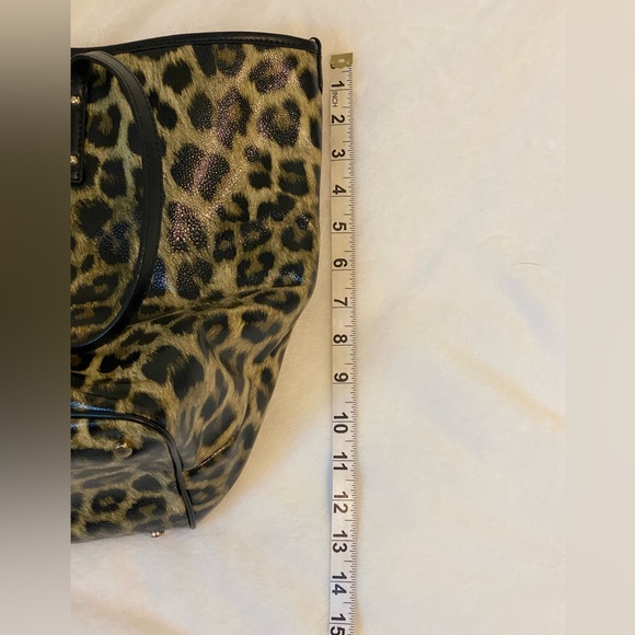 *RETIRED* KATE SPADE Leopard Print Cedar Street Vinyl Tote 4 Piece Set - Picture 15 of 16